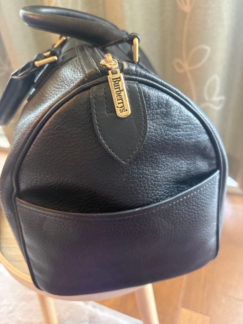 本日限定お値下げ。バーバリー　Burberry ミニボストンバッグ　ビンテージ