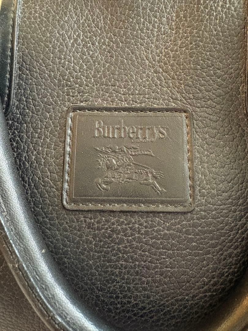 本日限定お値下げ。バーバリー　Burberry ミニボストンバッグ　ビンテージ