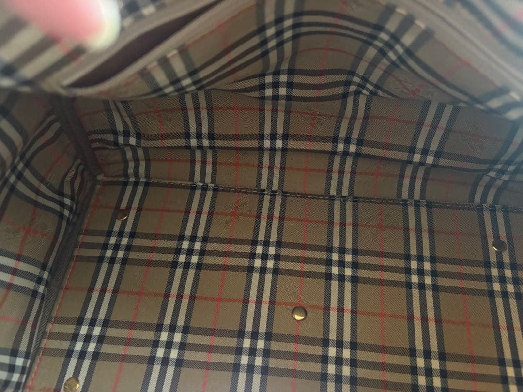 本日限定お値下げ。バーバリー　Burberry ミニボストンバッグ　ビンテージ