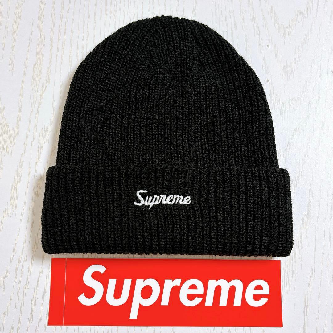 Supreme ニット帽　ビーニー　スクリプトロゴ　ブラック　黒　野村周平着用