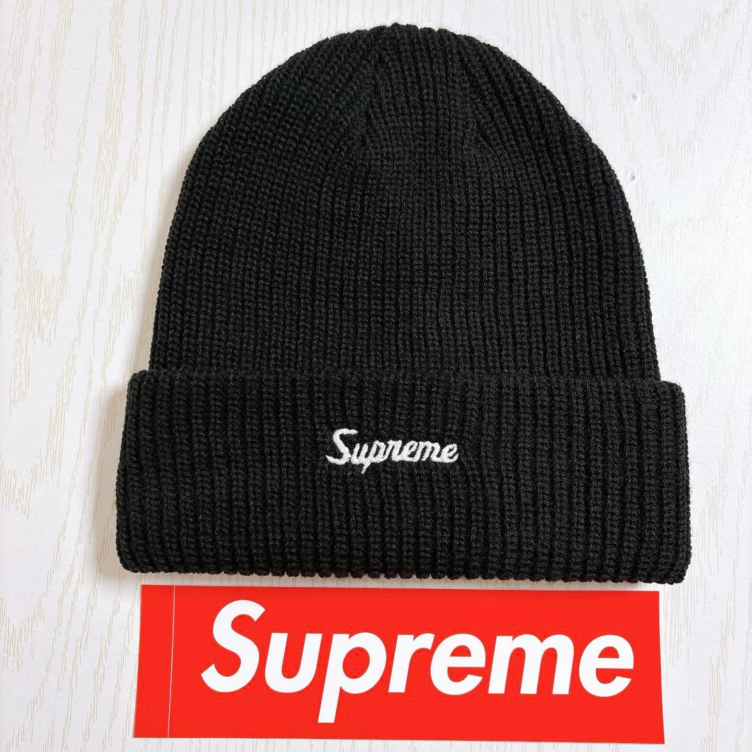 Supreme ニット帽　ビーニー　スクリプトロゴ　ブラック　黒　野村周平着用