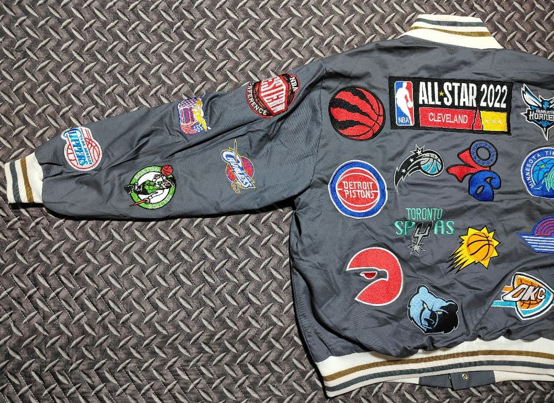 JEFFHAMILTON　スタジャン　ジャケット　NBA ワッペン