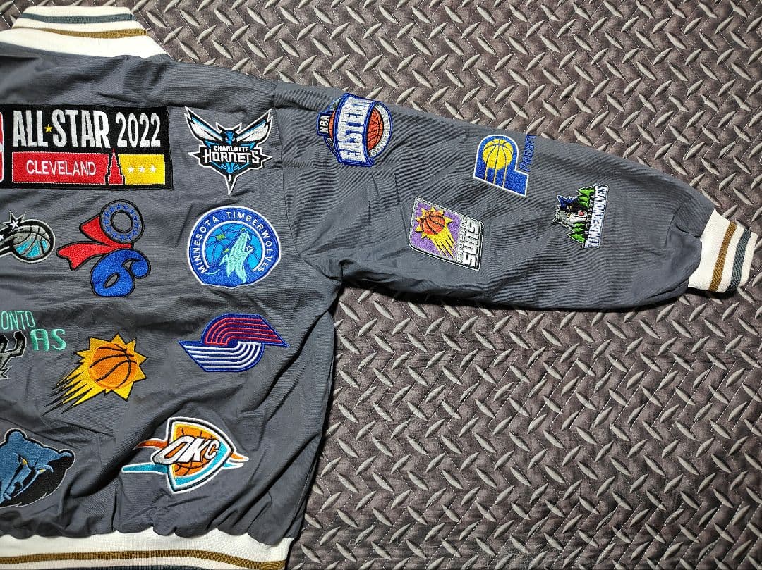 JEFFHAMILTON　スタジャン　ジャケット　NBA ワッペン