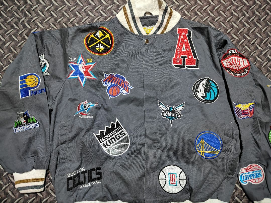 JEFFHAMILTON　スタジャン　ジャケット　NBA ワッペン