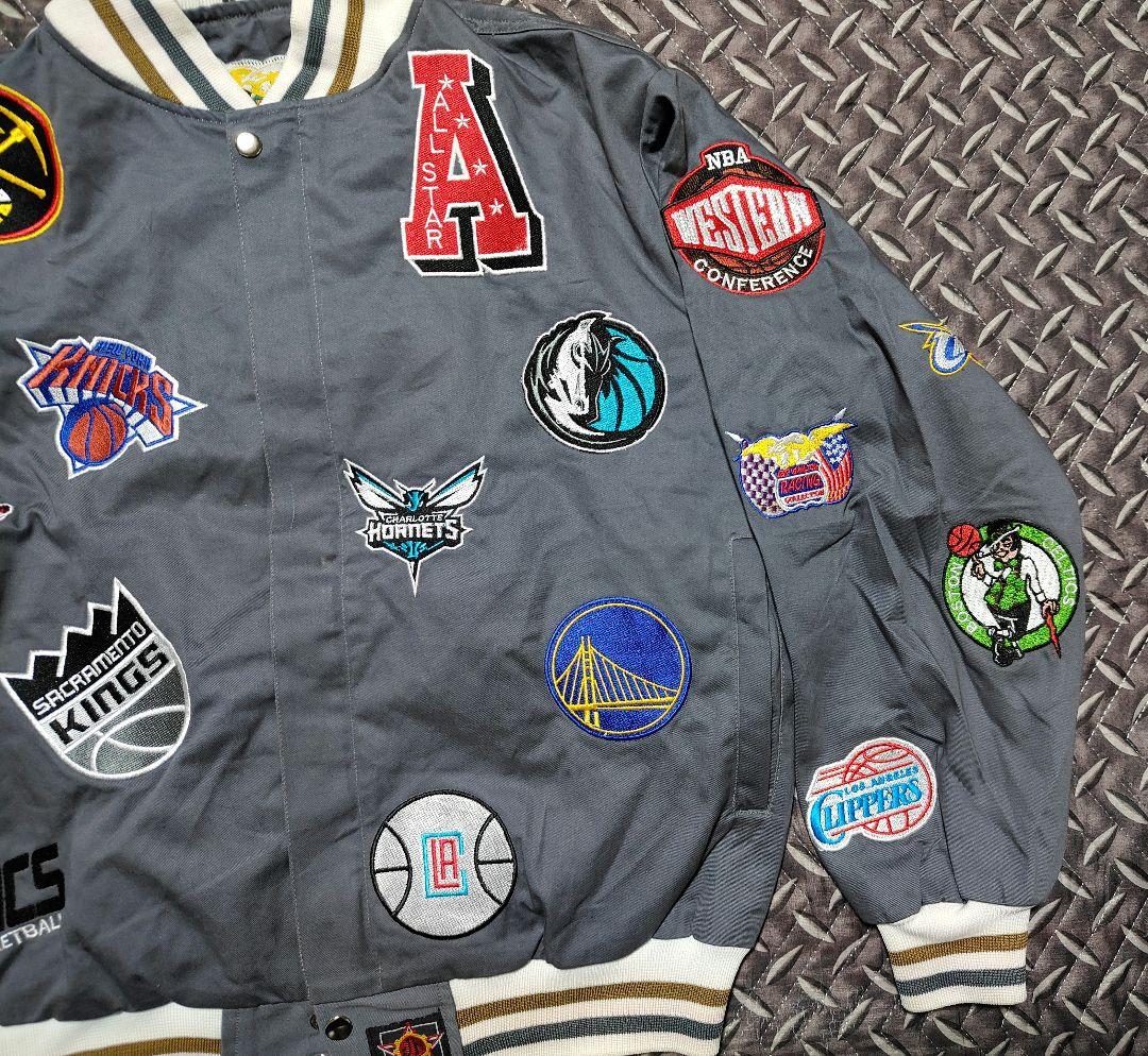JEFFHAMILTON　スタジャン　ジャケット　NBA ワッペン