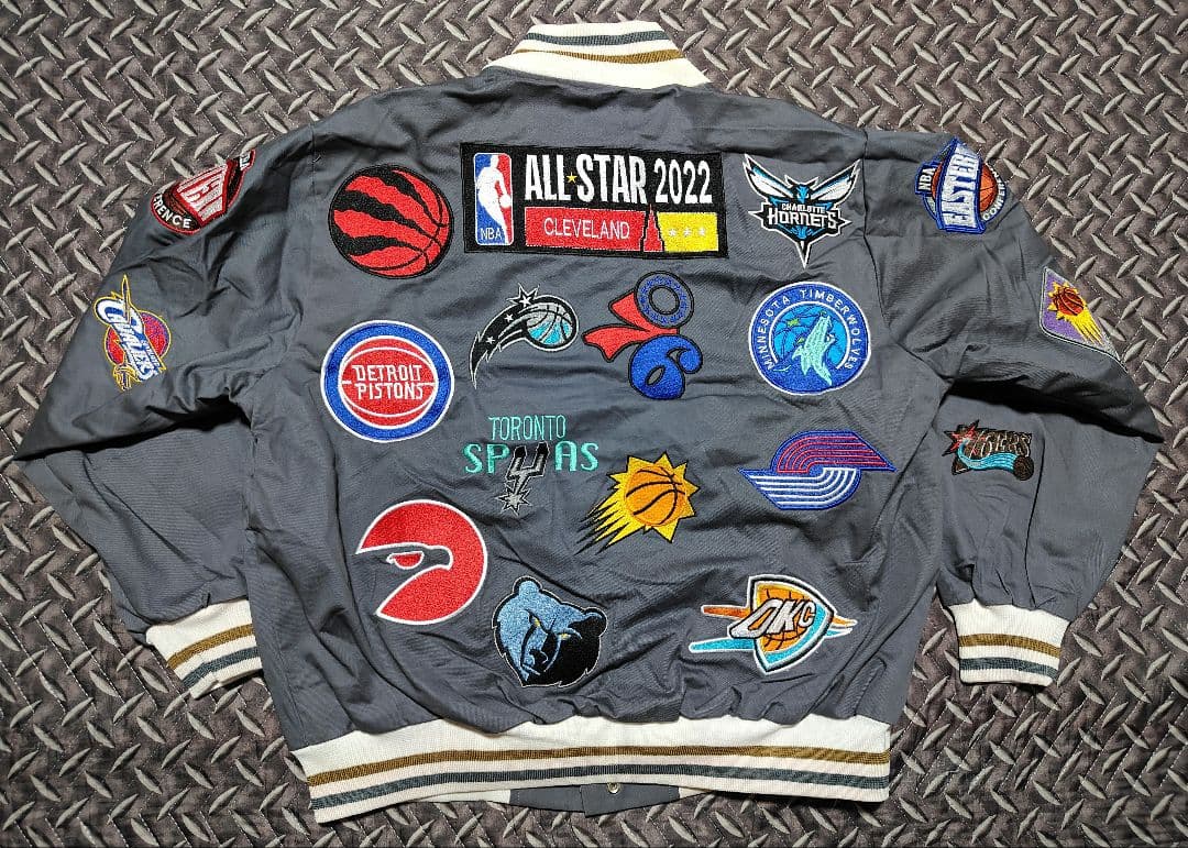 JEFFHAMILTON　スタジャン　ジャケット　NBA ワッペン