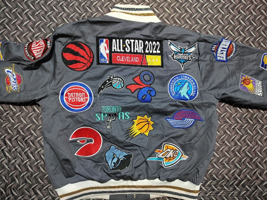 JEFFHAMILTON　スタジャン　ジャケット　NBA ワッペン