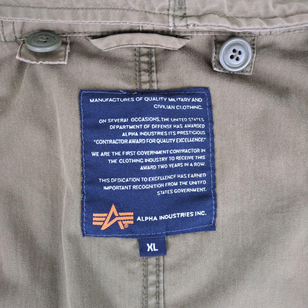 良品✨ALPHA INDUSTRIES モッズコート XLサイズ ライナー着脱可