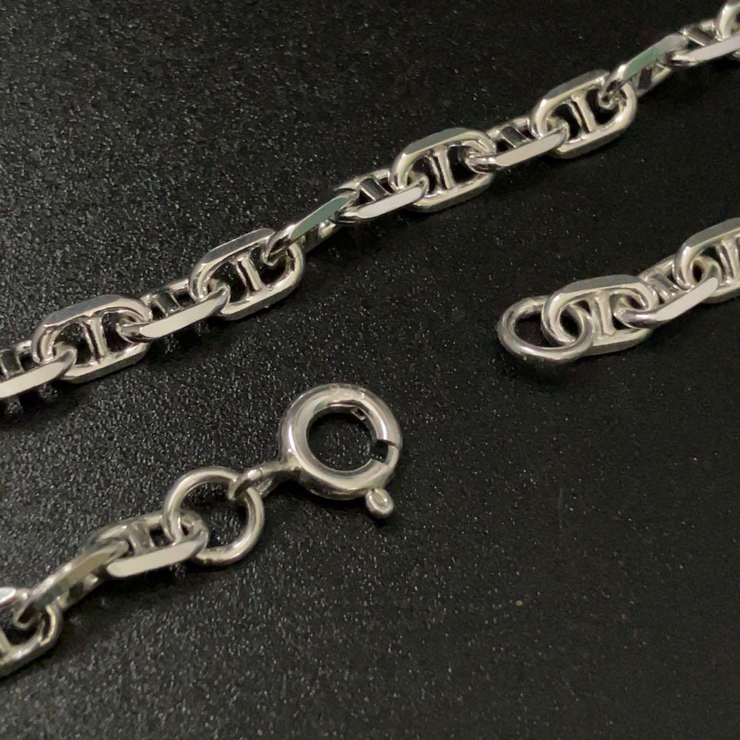 【幅4mm50cm】ネックレス アンカーチェーン　シルバー925 新品 2489