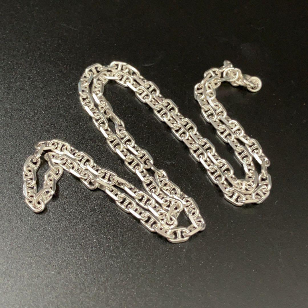 【幅4mm50cm】ネックレス アンカーチェーン　シルバー925 新品 2489