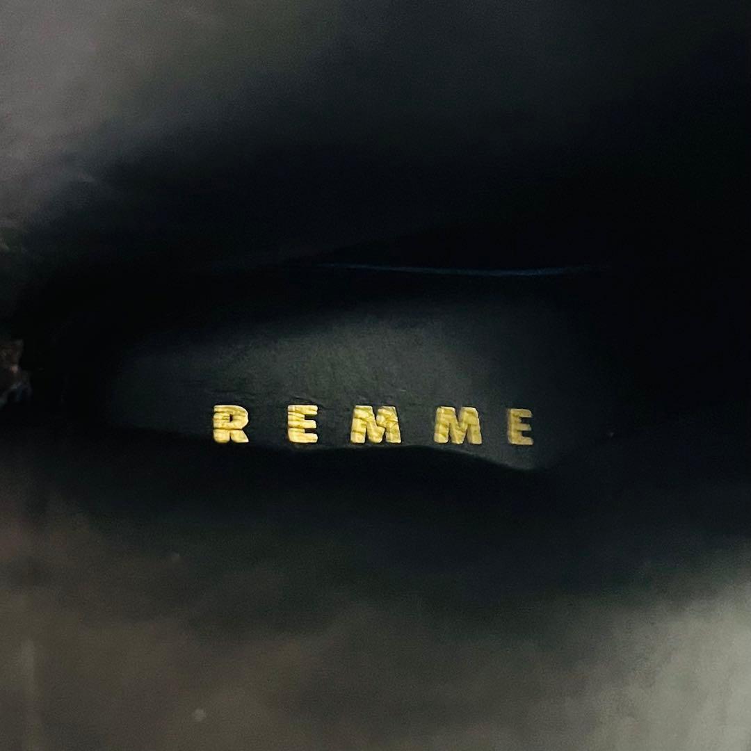 【美品】REMME レザー ロングブーツ ダークブラウン 37 23.5cm