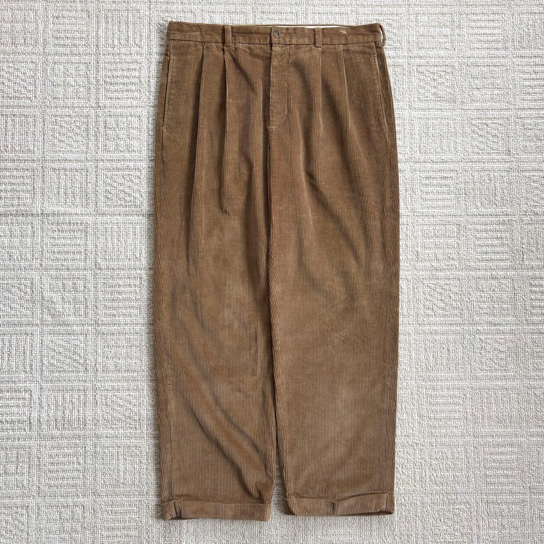 90s brooks brothers 太畝 ツータック コーデュロイパンツ