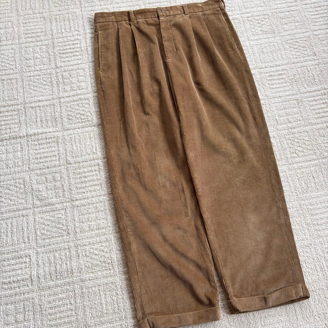 90s brooks brothers 太畝 ツータック コーデュロイパンツ