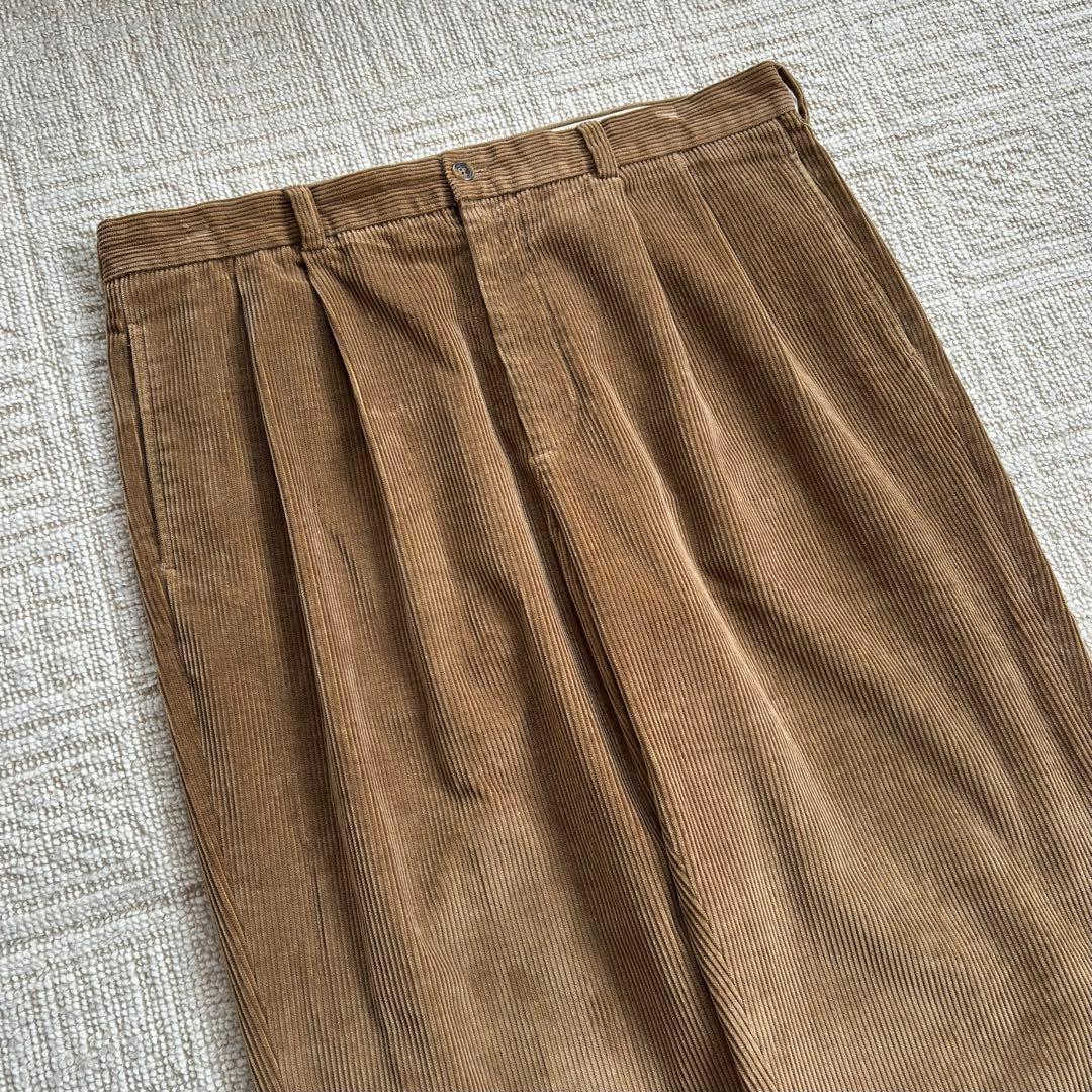 90s brooks brothers 太畝 ツータック コーデュロイパンツ