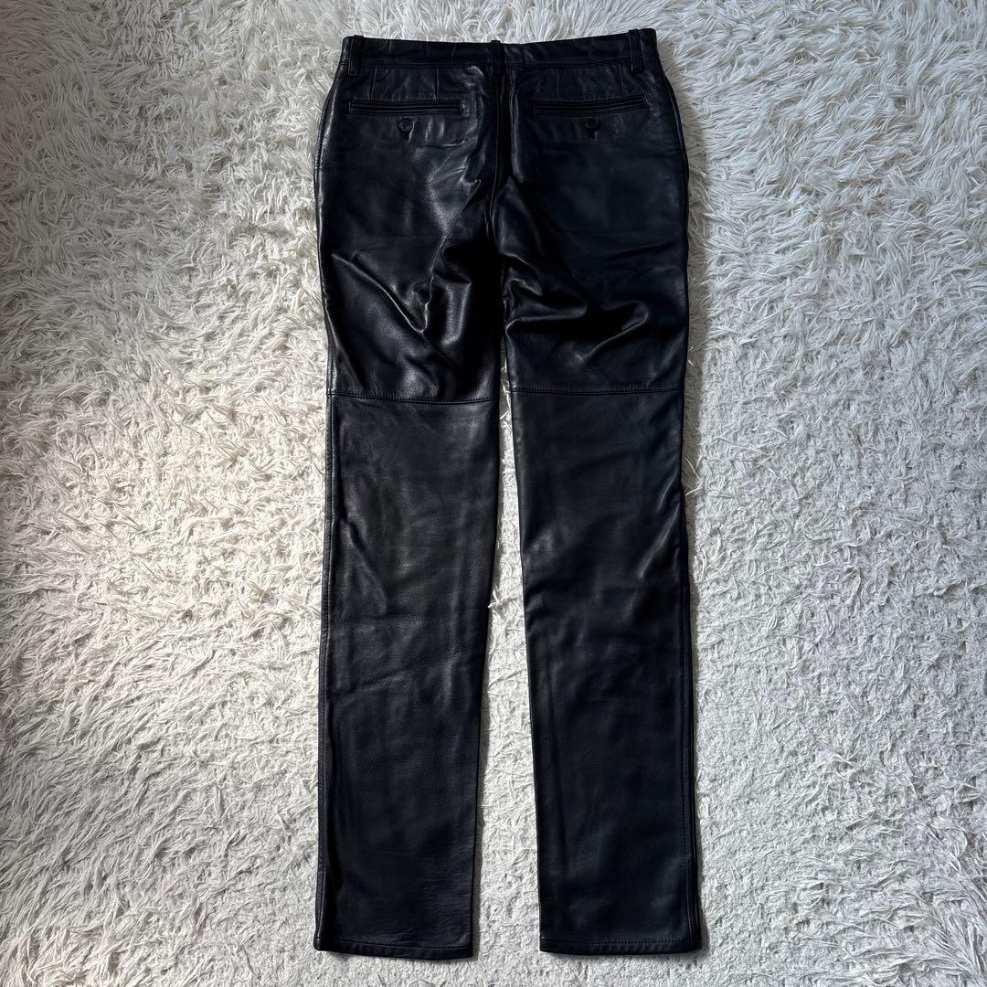 00s【COMME CA DU MODE MEN】羊革　ラムレザーパンツ　S