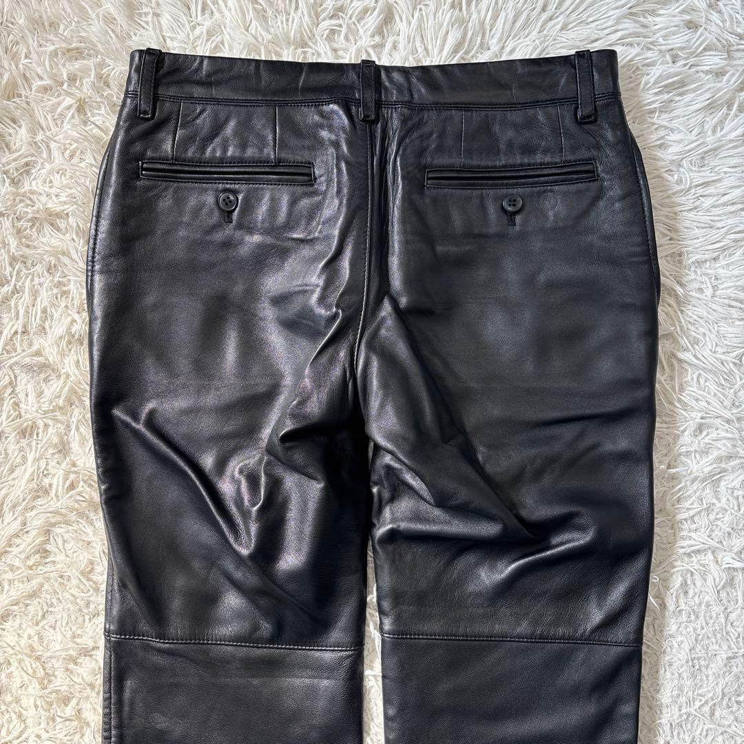 00s【COMME CA DU MODE MEN】羊革　ラムレザーパンツ　S