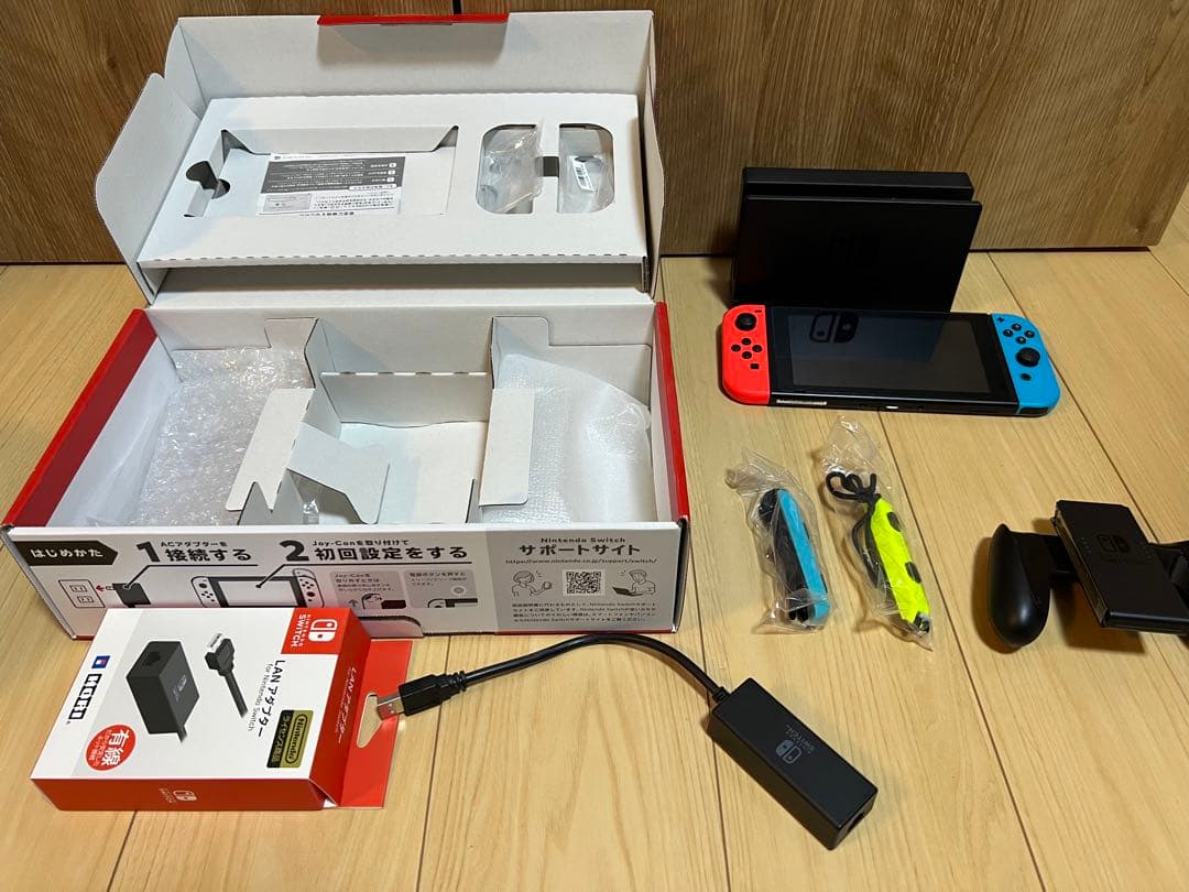 Nintendo Switch本体 Joy-Con、プロコン、LANアダプタ付き