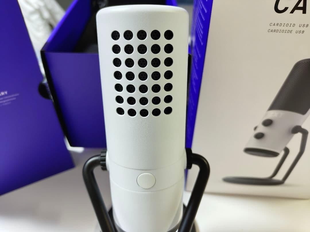 美品 NZXT CAPSULE USBコンデンサーマイク White 白