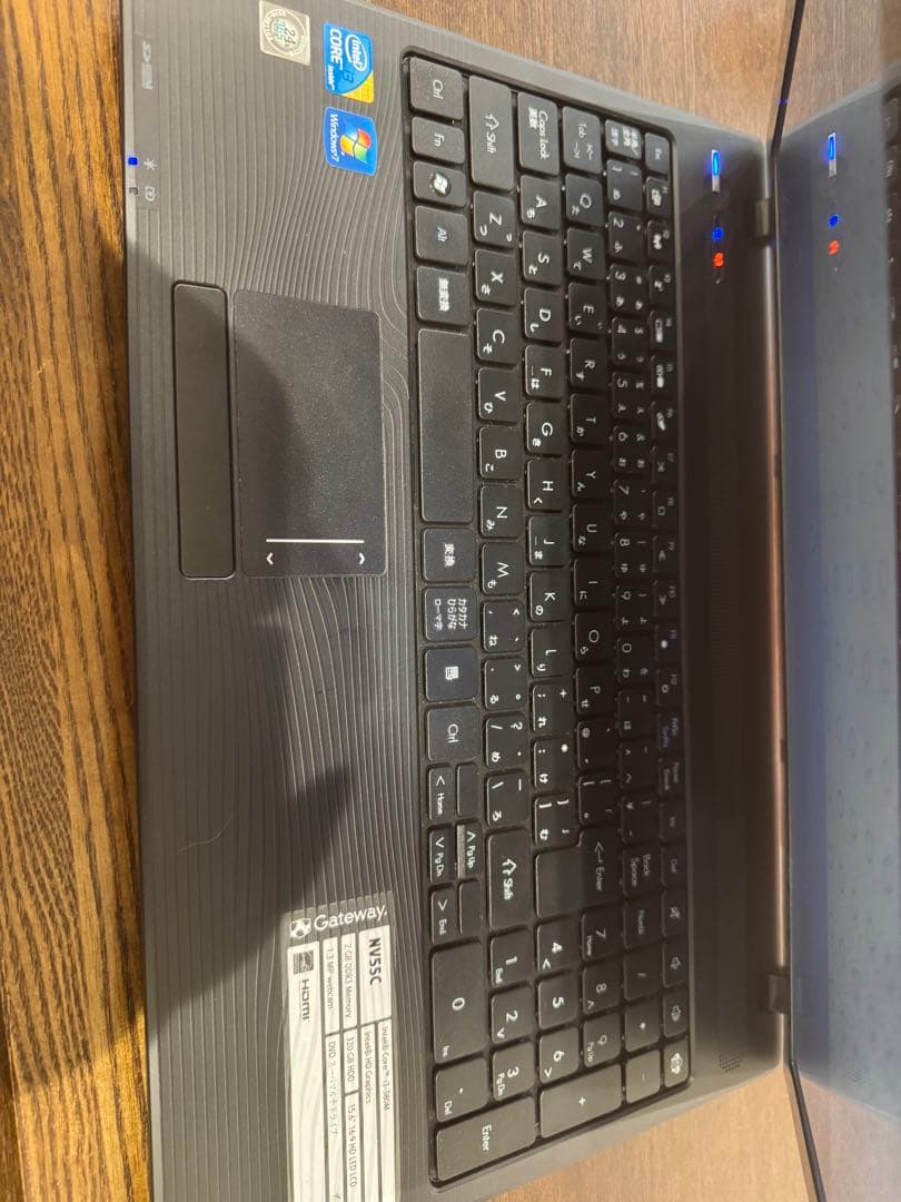 Gatewayノートパソコン Windows7