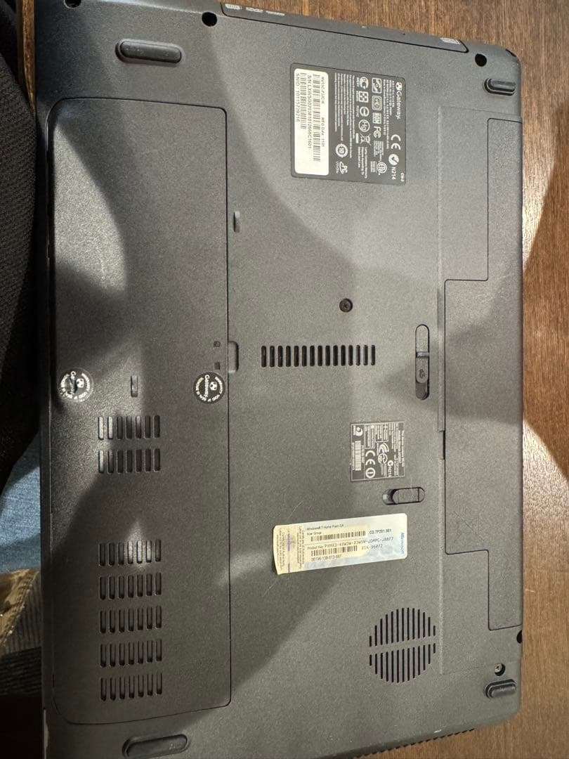 Gatewayノートパソコン Windows7