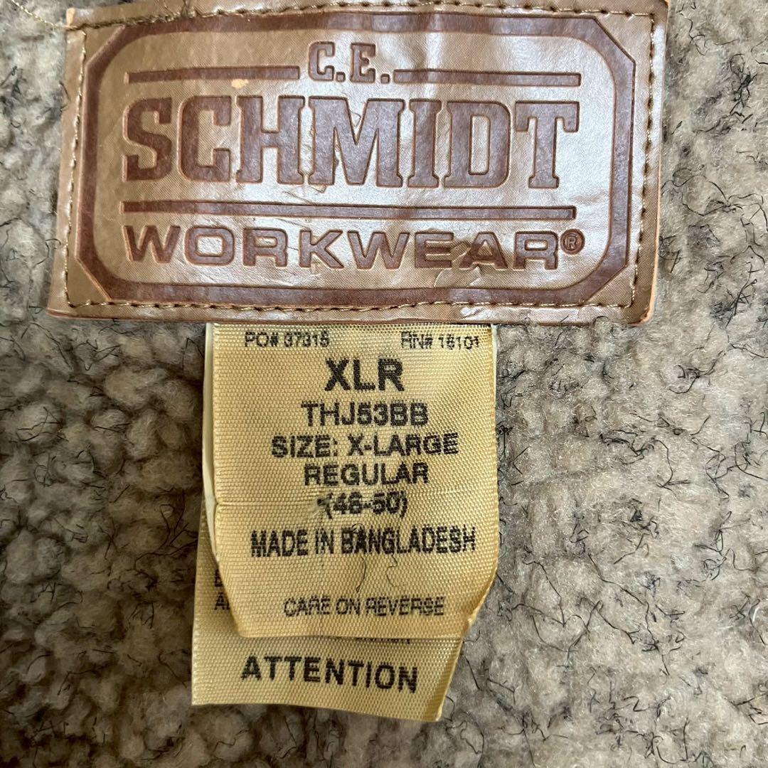 古着 C.E. SCHMIDT アクティブ ジャケット ダック地 裏地ボア XL