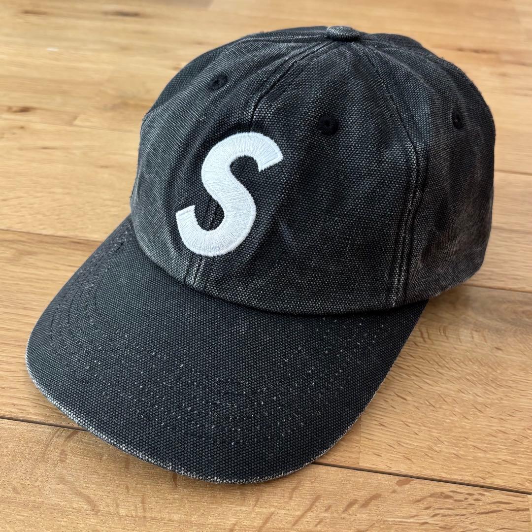【大人気】Supreme Pigment S Logo 6-Panel ブラック