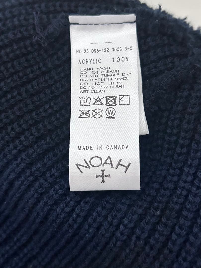 NOAH ロゴ刺繍 ビーニー ネイビー カナダ製 ストリート