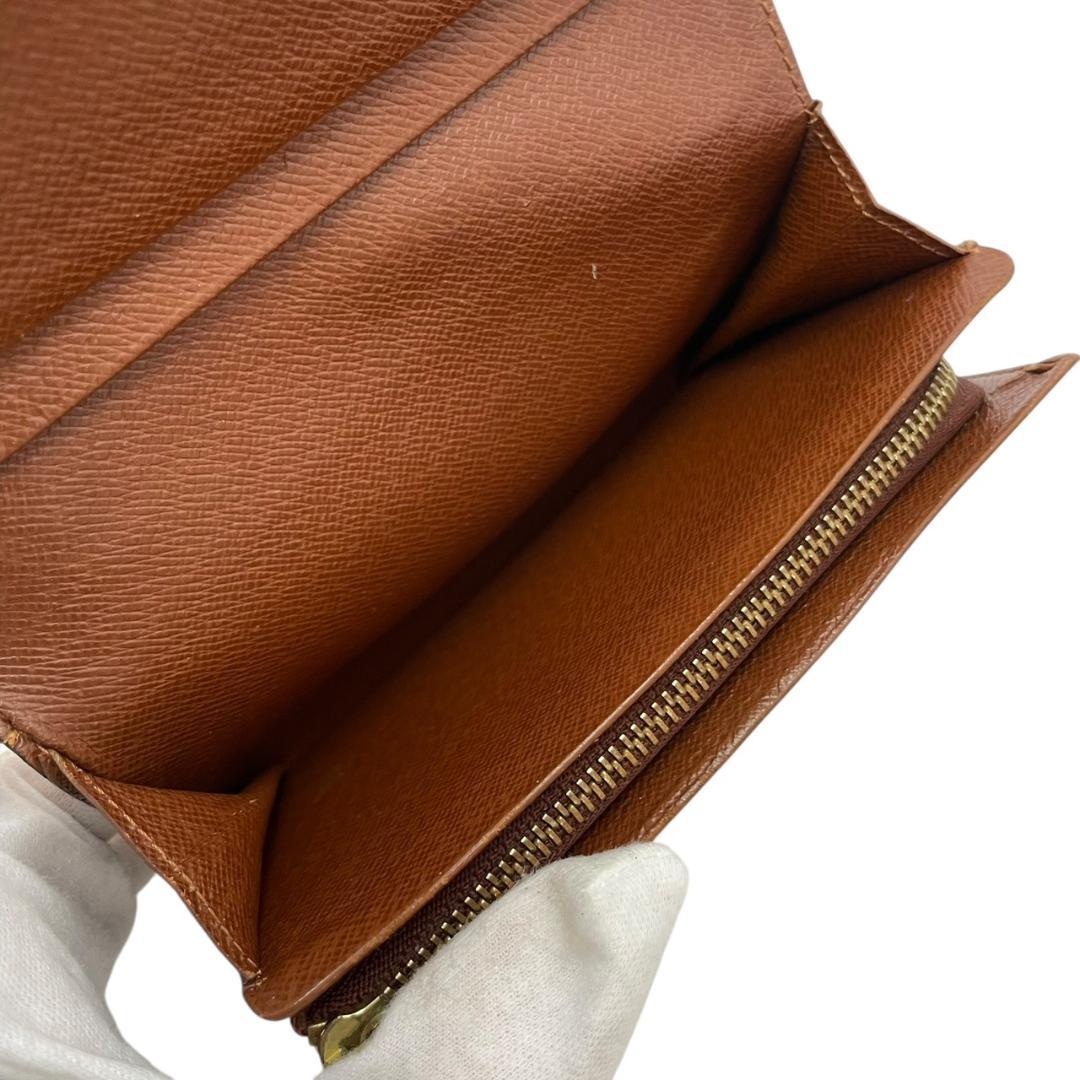 【美品】 ルイヴィトン トレゾール ポルトフォイユ モノグラム 二つ折り財布