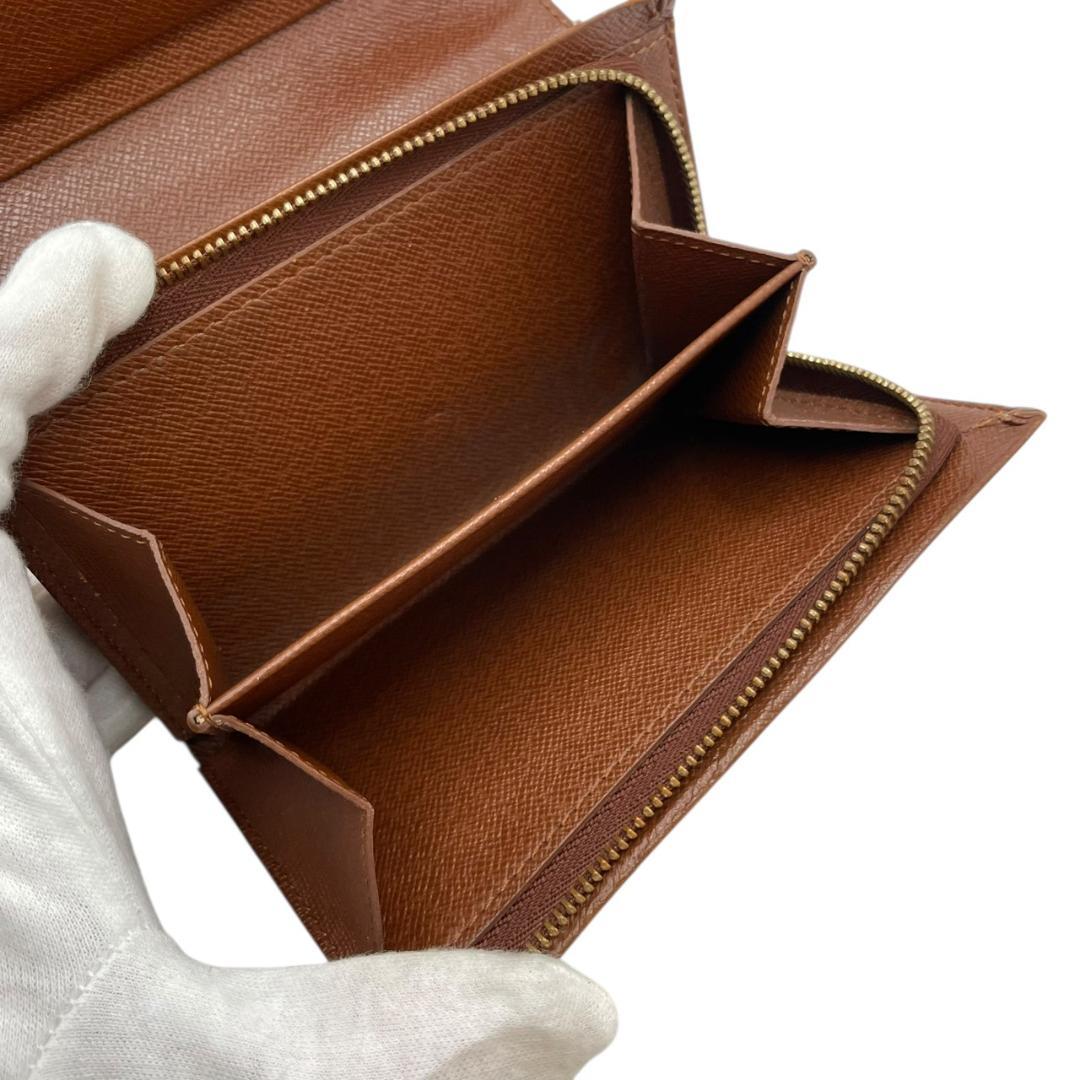 【美品】 ルイヴィトン トレゾール ポルトフォイユ モノグラム 二つ折り財布