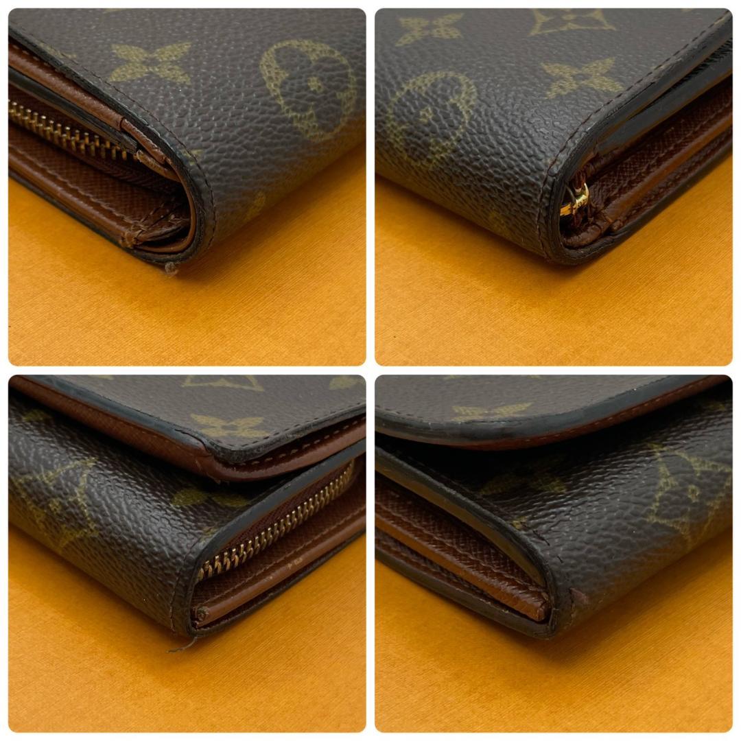 【美品】 ルイヴィトン トレゾール ポルトフォイユ モノグラム 二つ折り財布
