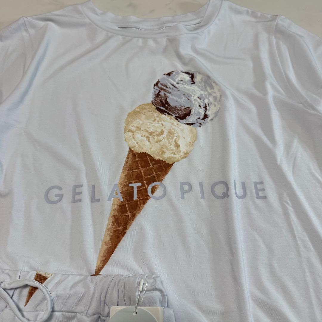 タグ付新品 ジェラピケ アイスクリームTシャツ＆ショートパンツSET