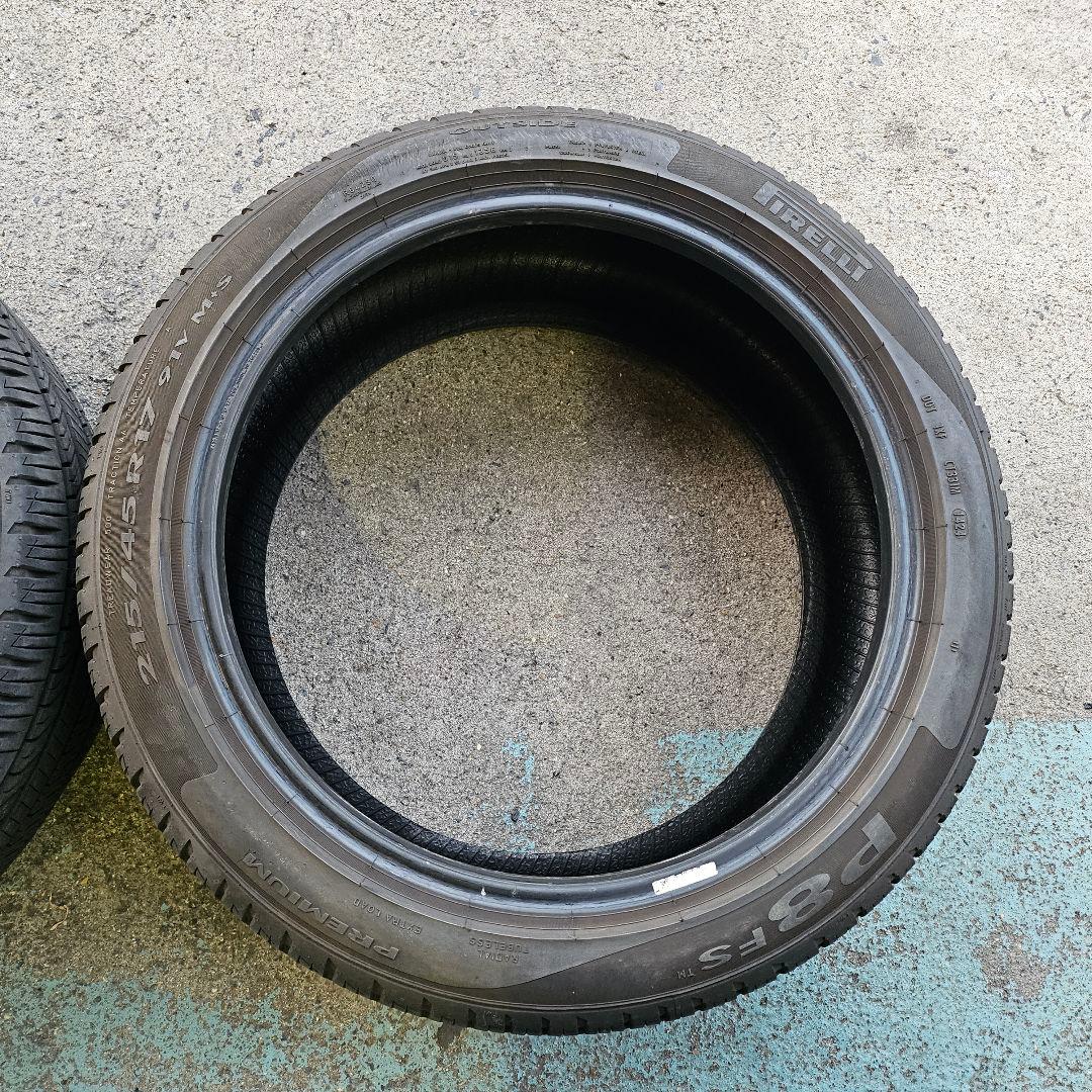 215/45R17 PIRELLI P8 FS TM 2024年製 2本 溝あり