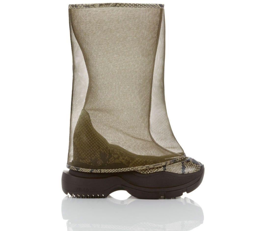 【美品 / YELLO】 SLEEK MESH BOOTS / Sサイズ
