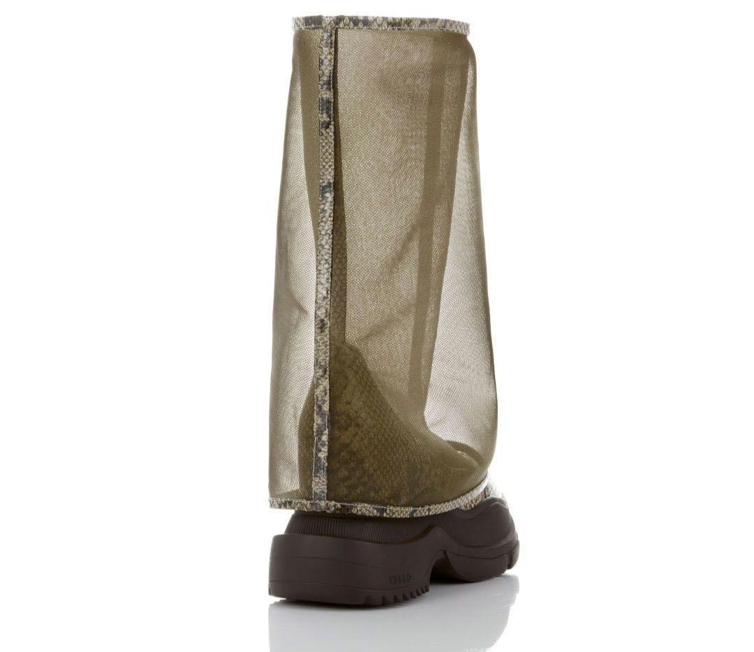 【美品 / YELLO】 SLEEK MESH BOOTS / Sサイズ