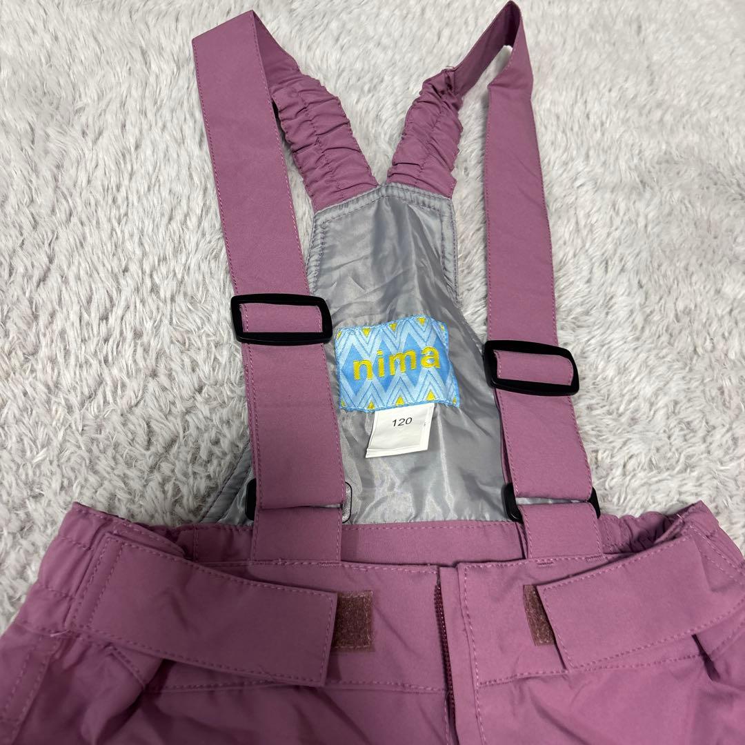 【美品】NIMA ニマ スキーウェア スノーボード 上下セット 女の子 120