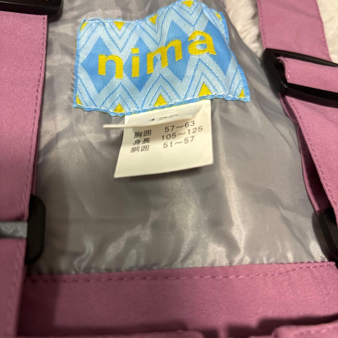 【美品】NIMA ニマ スキーウェア スノーボード 上下セット 女の子 120
