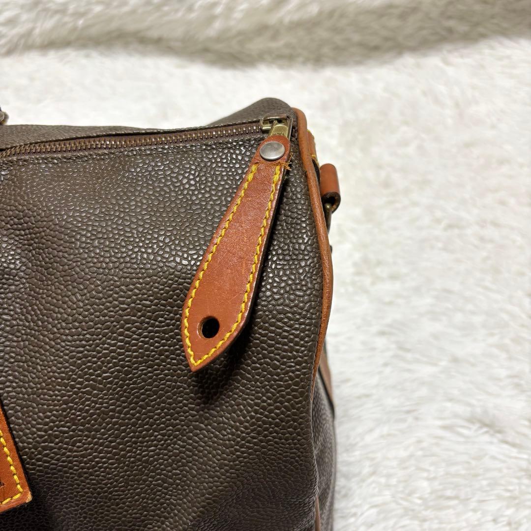 美品★Mulberry ボストンバッグ 2way カデナ 鍵 ロゴプレート　茶色
