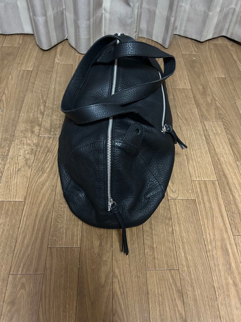 bill amberg 黒 レザー　ボストンバッグ