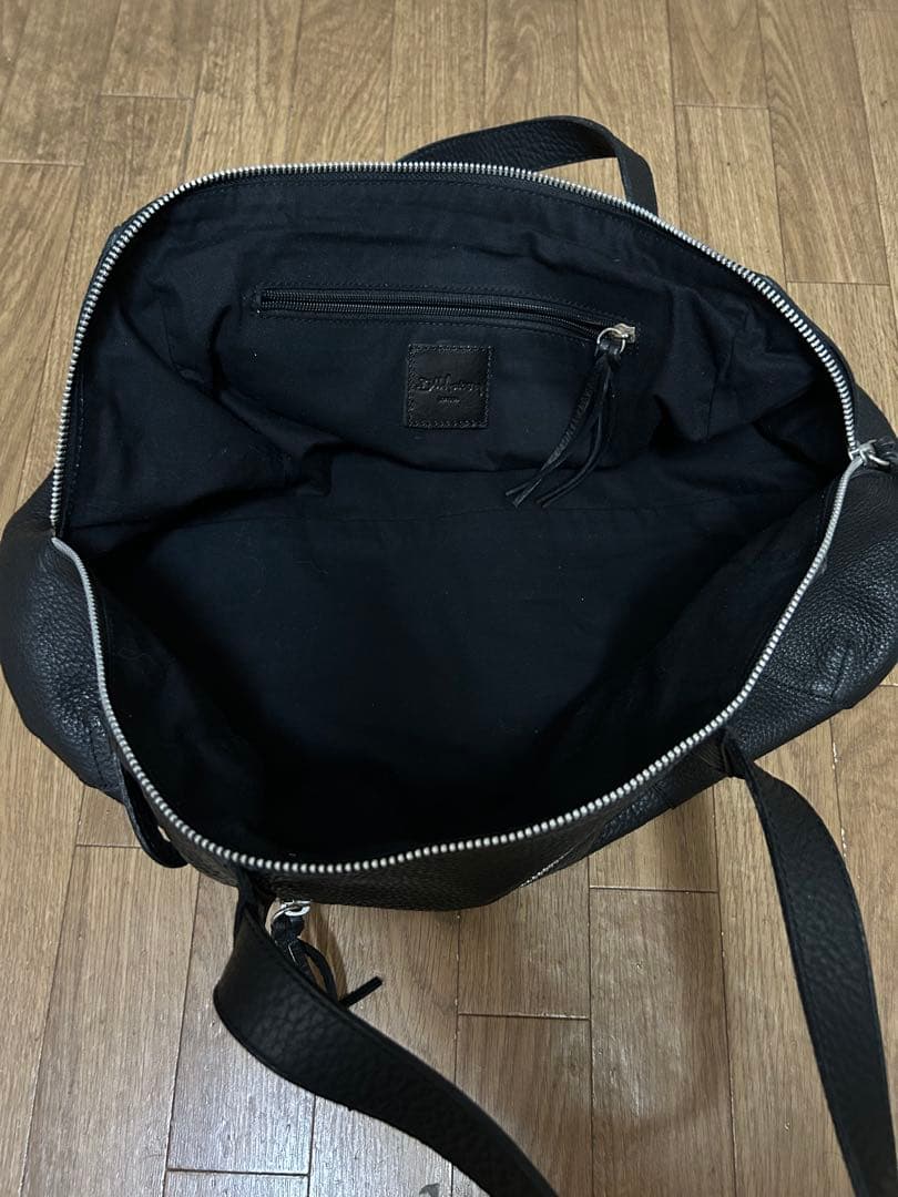 bill amberg 黒 レザー　ボストンバッグ