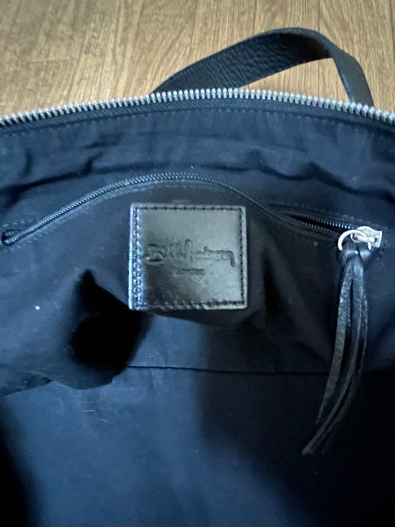 bill amberg 黒 レザー　ボストンバッグ