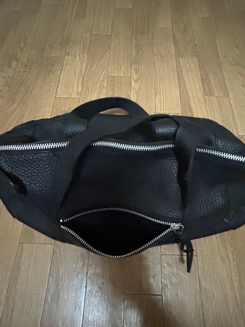bill amberg 黒 レザー　ボストンバッグ
