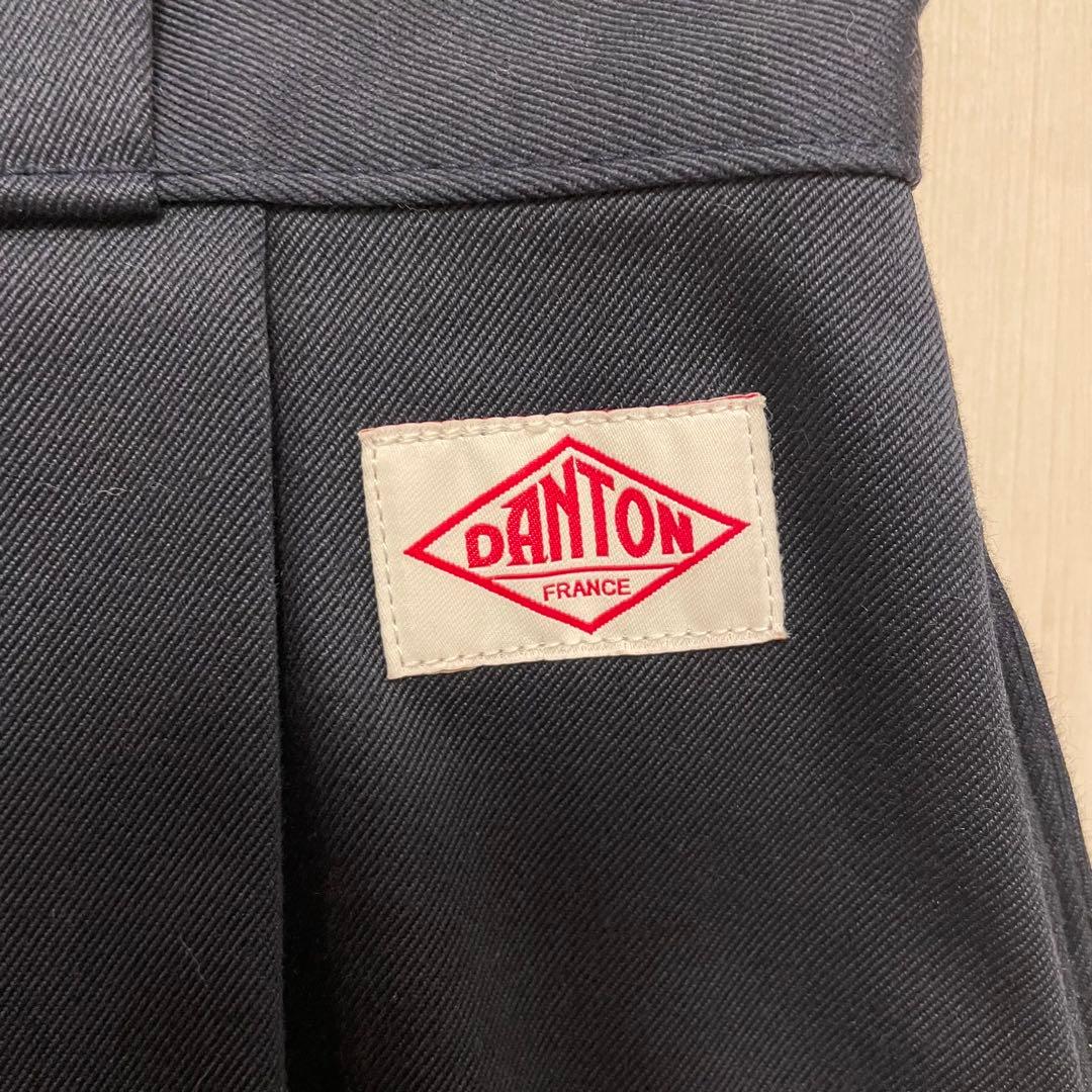 【中古】DANTON ネイビー フレアスカート36