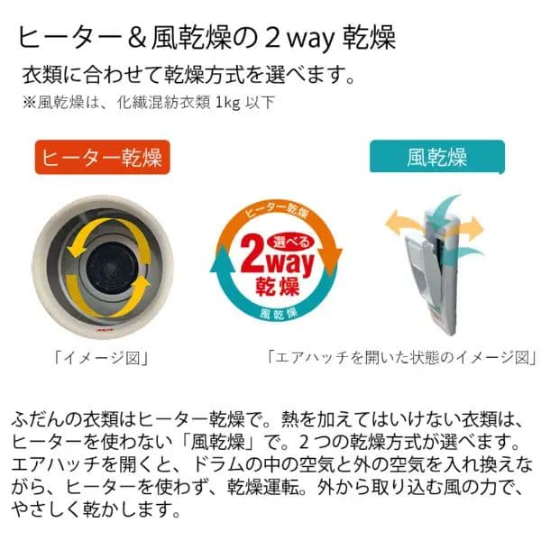 日立 衣類乾燥機 ピュアホワイト DE-N60HV-W 乾燥容量6.0kg