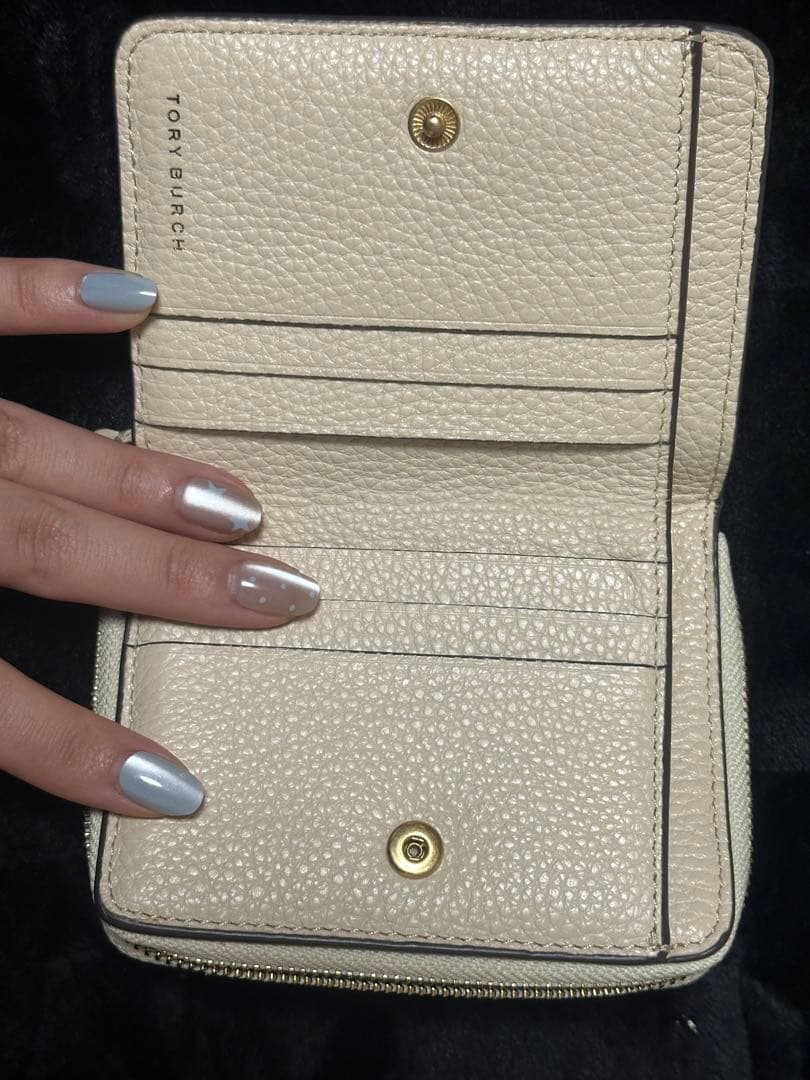 Tory Burch アイボリー 白 二つ折り財布