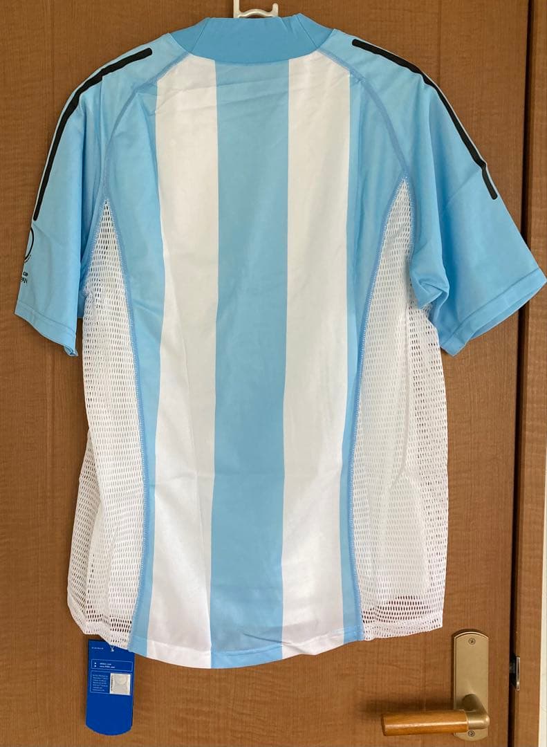 ’02年　日韓W杯　アディダス サッカーアルゼンチン代表 ユニフォーム