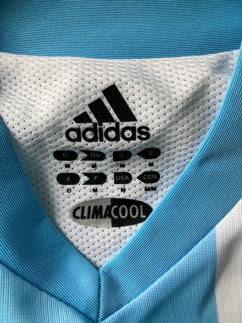 ’02年　日韓W杯　アディダス サッカーアルゼンチン代表 ユニフォーム
