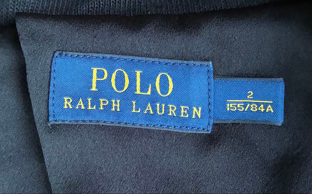 POLO RALPH LAUREN　テーラードジャケット　ストレッチ素材　黒　M
