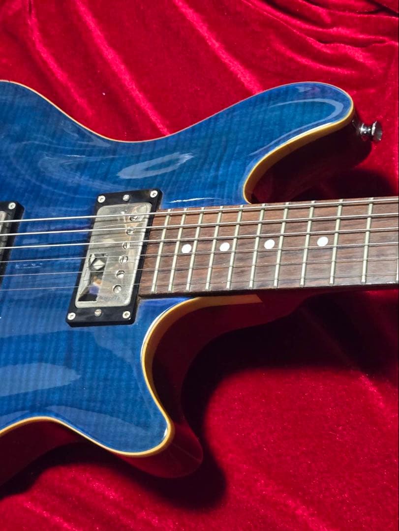 ギター EdwardsE-PO-100D PotbellySeeThru Blue