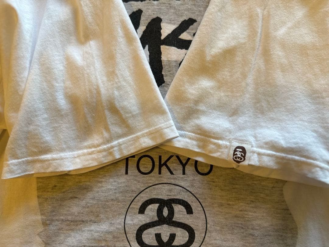 Stussy × A Bathing Ape 限定コラボT L