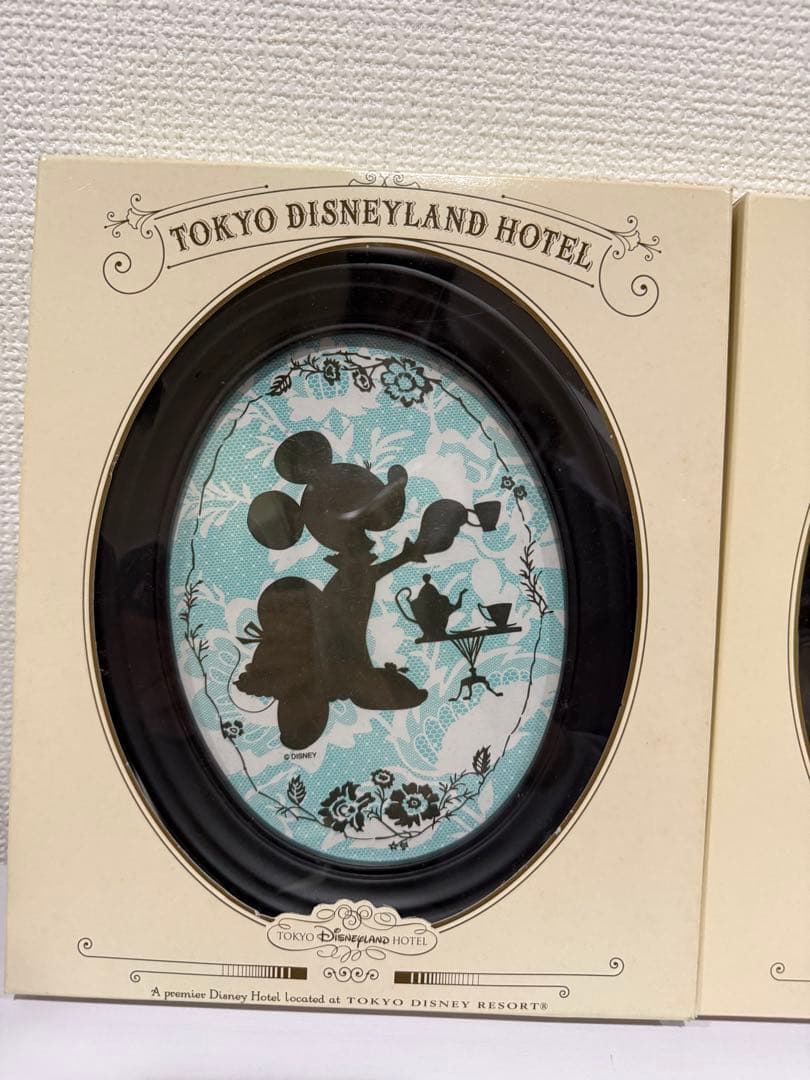 新品　東京ディズニーランドホテル　ミッキー　ミニー　シルエット　フォトフレーム